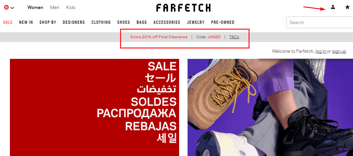 FarFetch時尚精品網優惠碼2024, FarFetch精選特價貨品滿1000元低至8折優惠